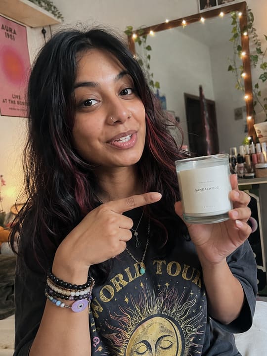 Creators sharing candles, snacks and everyday favourites